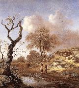 WYNANTS, Jan A Hilly Landscape wer painting